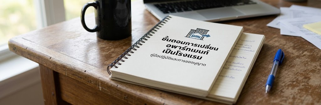 ขั้นตอนการเปลี่ยนอพาร์ทเมนท์เป็นโรงแรม